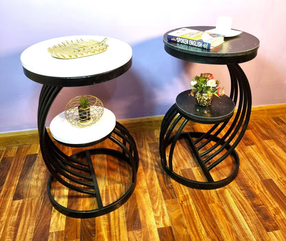 Coffee Table, Side Table, Coffee Decor Table, Coffee Side Decor Table, (Pair-02-PCs) Iron Table, MS Table, Iron Coffee Table, MS Coffee Table, Iron Coffee Side Decor Table My Store