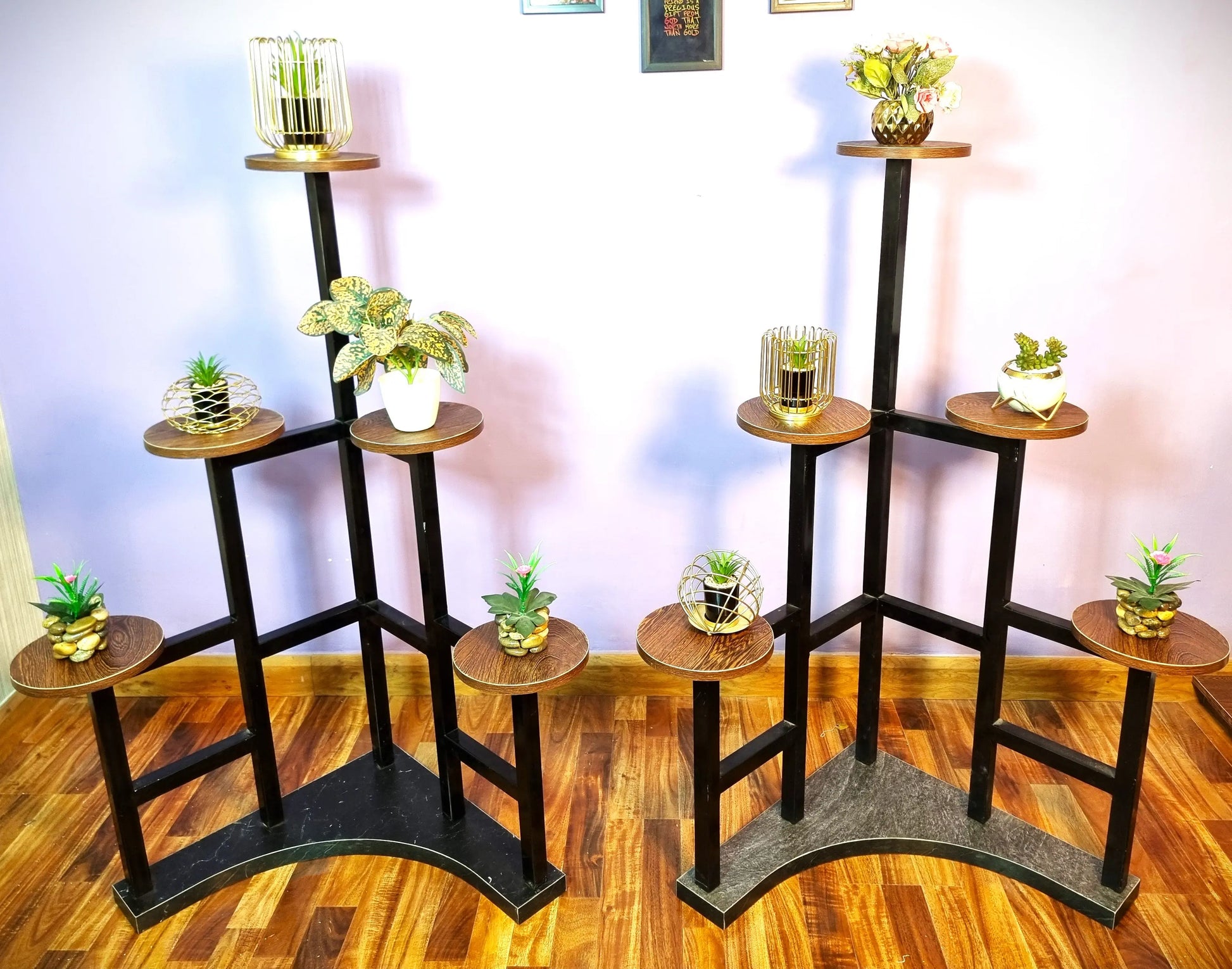 Premium Quality Planter Stand 02-Pieces-(Pair), Plant Decor Stand, Decor Planter Stand, Decorative Planter Stand, Decor Furniture, indoor Furniture, Artificial Planter Stand. Samaar International