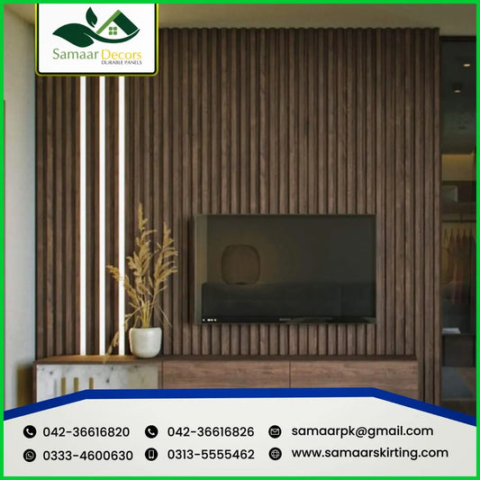 Wall Panels, WPC Wall Panel, Wall Paneling, (Wide 5 inches x 9.5 Feet), Decorate the Walls of Your Sweet Home, Offices, Home Office Wall Panels, WFluted PC Wall Panel 25mm, Extreme Quality, Unbreakable Panel, (Send us the Panel number for your Order) My Store