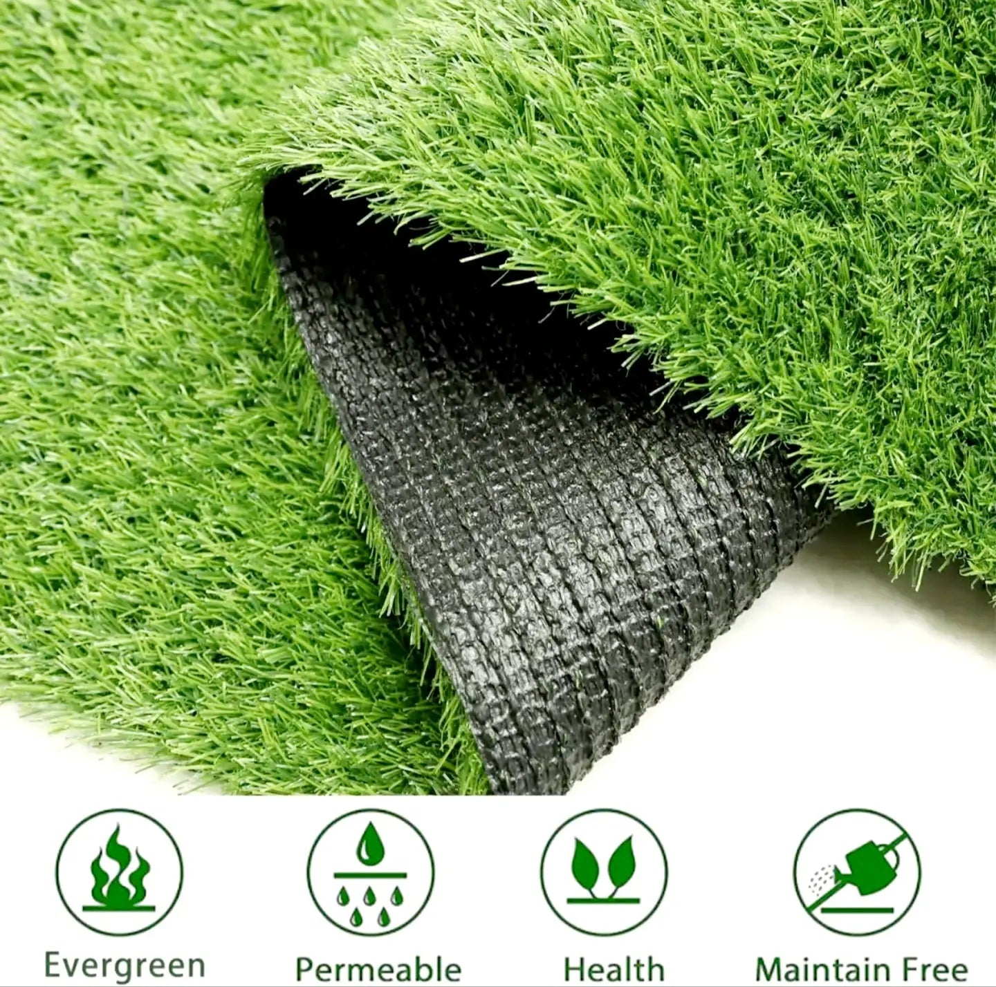 Artificial Grass, AstroTurf, Premium Quality Grass, Green Grass, Green Carpet 1 Feet x 1 Feet, (12 inch by 12 inch), 20mm,30mm,40mm,50mm, Samaar International